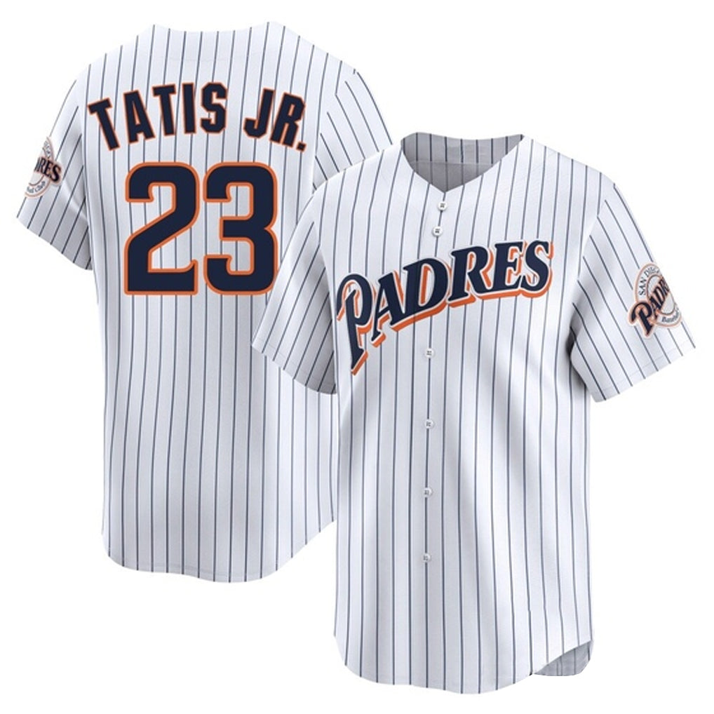 Ldoa S.Diego Padres #23 Fernando Tatis Jr Player White Cooperstown Collection Limited Home Stitched Jerseys
