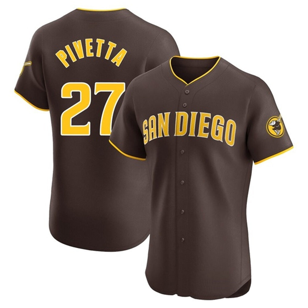 Ldoa S.Diego Padres #27 Nick Pivetta Player Brown Home Limited Elite Stitched Jerseys