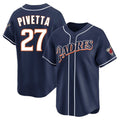 Ldoa S.Diego Padres #27 Nick Pivetta Player Navy Cooperstown Collection Limited Home Stitched Jerseys