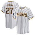 Ldoa S.Diego Padres #27 Nick Pivetta Player White Home Game Stitched Jerseys