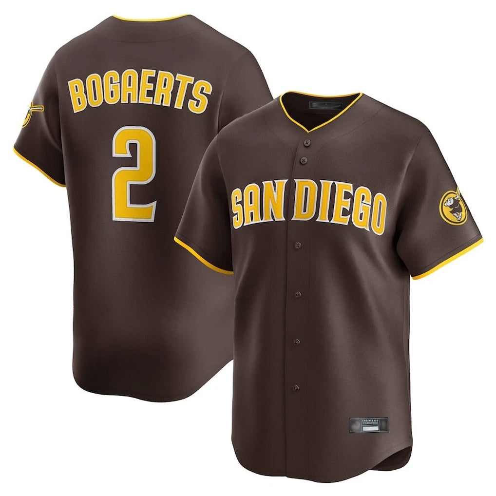 Ldoa S.Diego Padres #2 Xander Bogaerts Player Brown Home Limited Stitched Jerseys