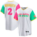 Ldoa S.Diego Padres #2 Xander Bogaerts Player White City Connect Home Game Stitched Jerseys