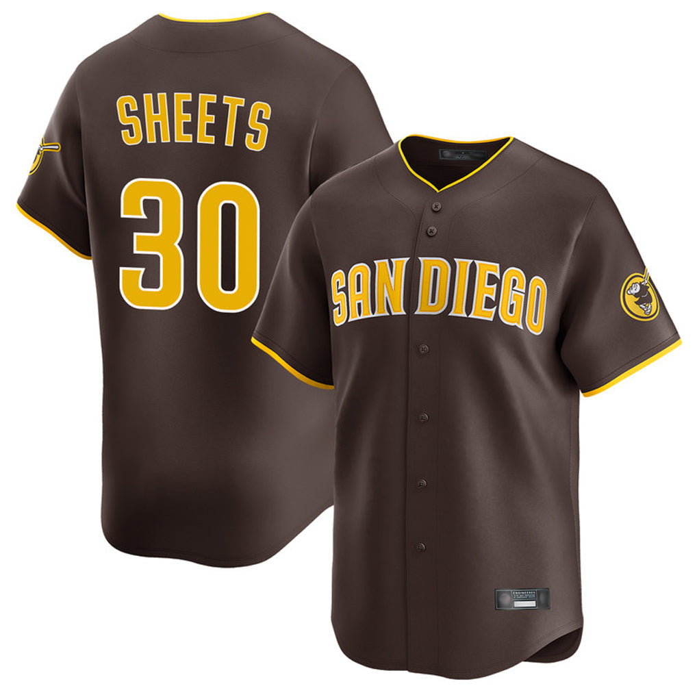 Ldoa S.Diego Padres #30 Gavin Sheets Player Brown Home Limited Stitched Jerseys