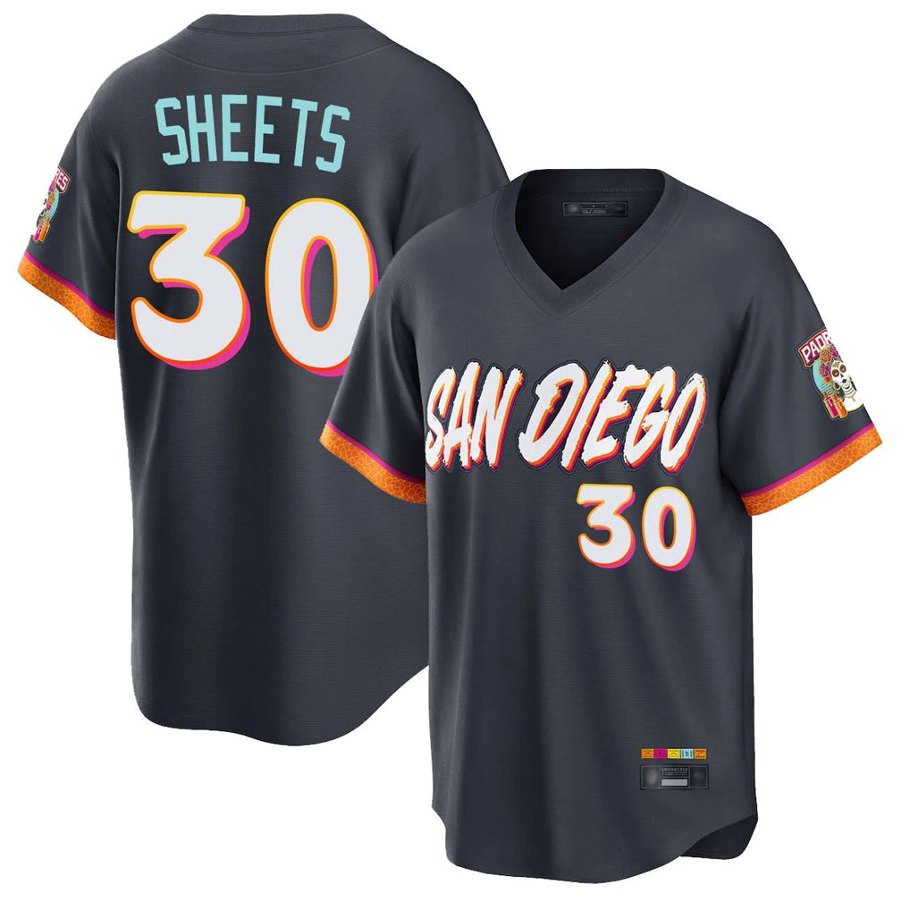 Ldoa S.Diego Padres #30 Gavin Sheets Player Obsidian 2026 City Connect Home Limited T-shirt Stitched Jerseys