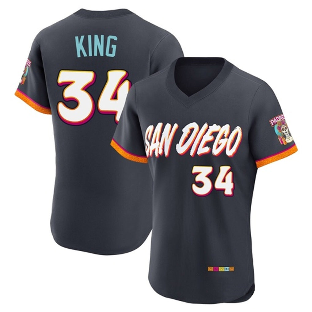 Ldoa S.Diego Padres #34 Michael King Player Obsidian 2026 City Connect Home Limited Elite T-shirt Stitched Jerseys