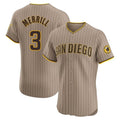Ldoa S.Diego Padres #3 Jackson Merrill Player Khaki Home Limited Elite Stitched Jerseys