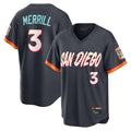 Ldoa S.Diego Padres #3 Jackson Merrill Player Obsidian 2026 City Connect Home Limited T-shirt Stitched Jerseys