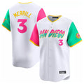 Ldoa S.Diego Padres #3 Jackson Merrill Player White City Connect Home Limited Stitched Jerseys