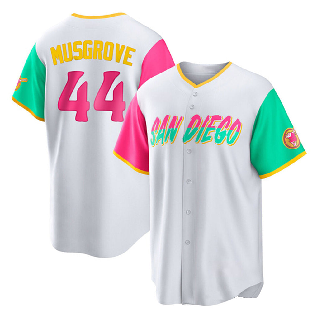 Ldoa S.Diego Padres #44 Joe Musgrove Player White City Connect Home Game Stitched Jerseys