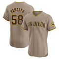 Ldoa S.Diego Padres #58 Wandy Peralta Player Khaki Home Limited Elite Stitched Jerseys