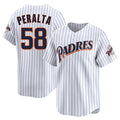 Ldoa S.Diego Padres #58 Wandy Peralta Player White Cooperstown Collection Limited Home Stitched Jerseys