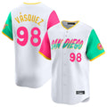 Ldoa S.Diego Padres #98 Randy Vasquez Player White City Connect Home Limited Stitched Jerseys