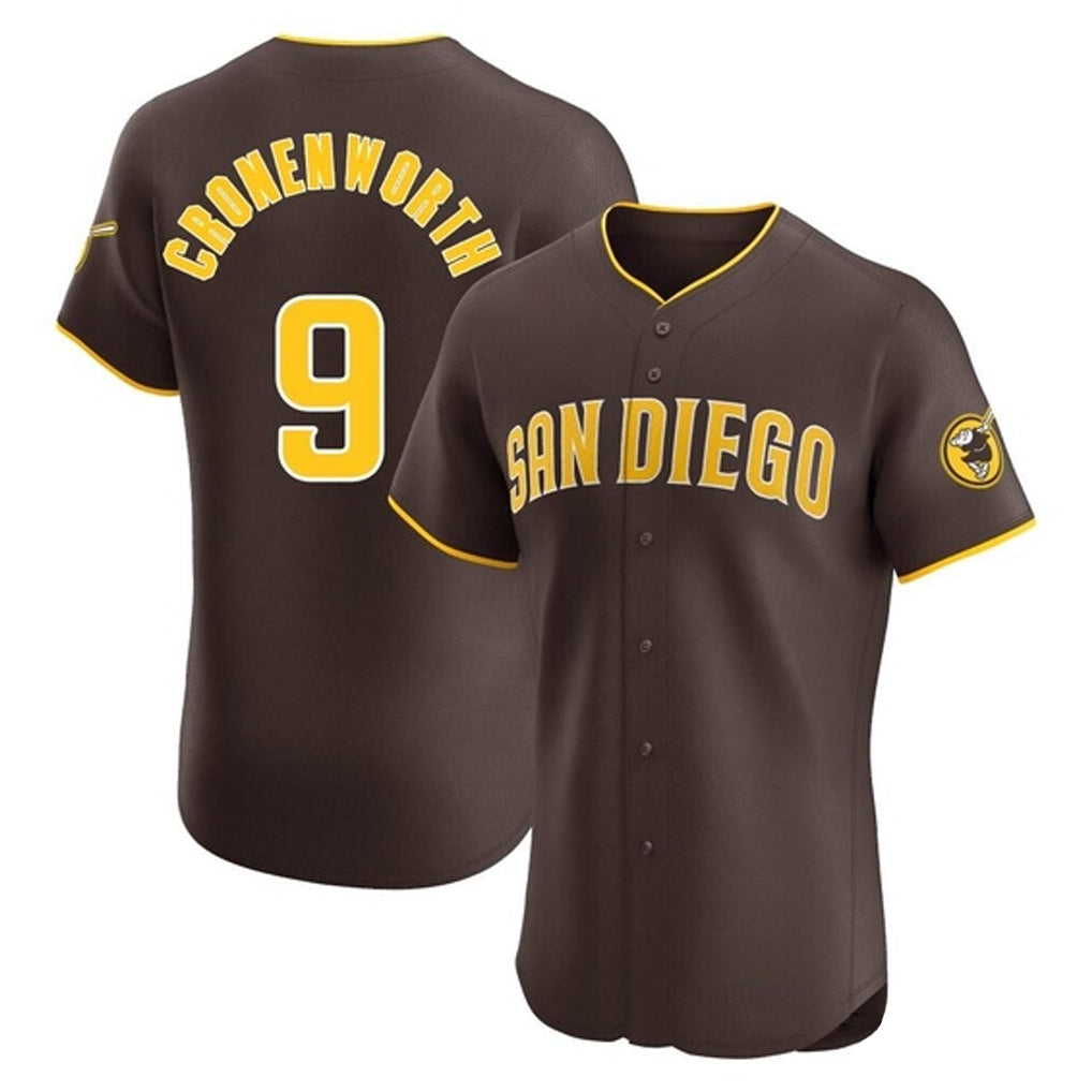 Ldoa S.Diego Padres #9 Jake Cronenworth Player Brown Home Limited Elite Stitched Jerseys