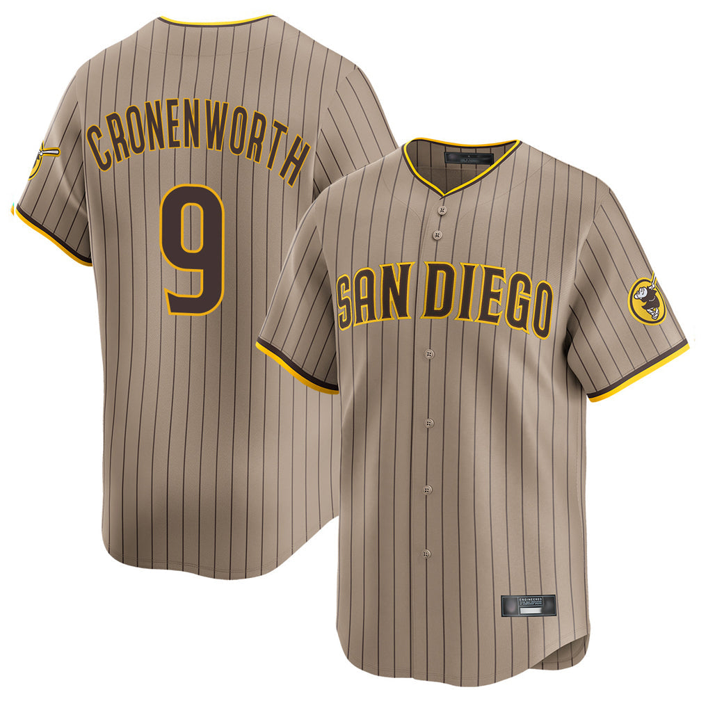 Ldoa S.Diego Padres #9 Jake Cronenworth Player Khaki Home Limited Stitched Jerseys