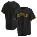Ldoa S.Diego Padres Blank Player Black Snake Skin City Home Game Stitched Jerseys