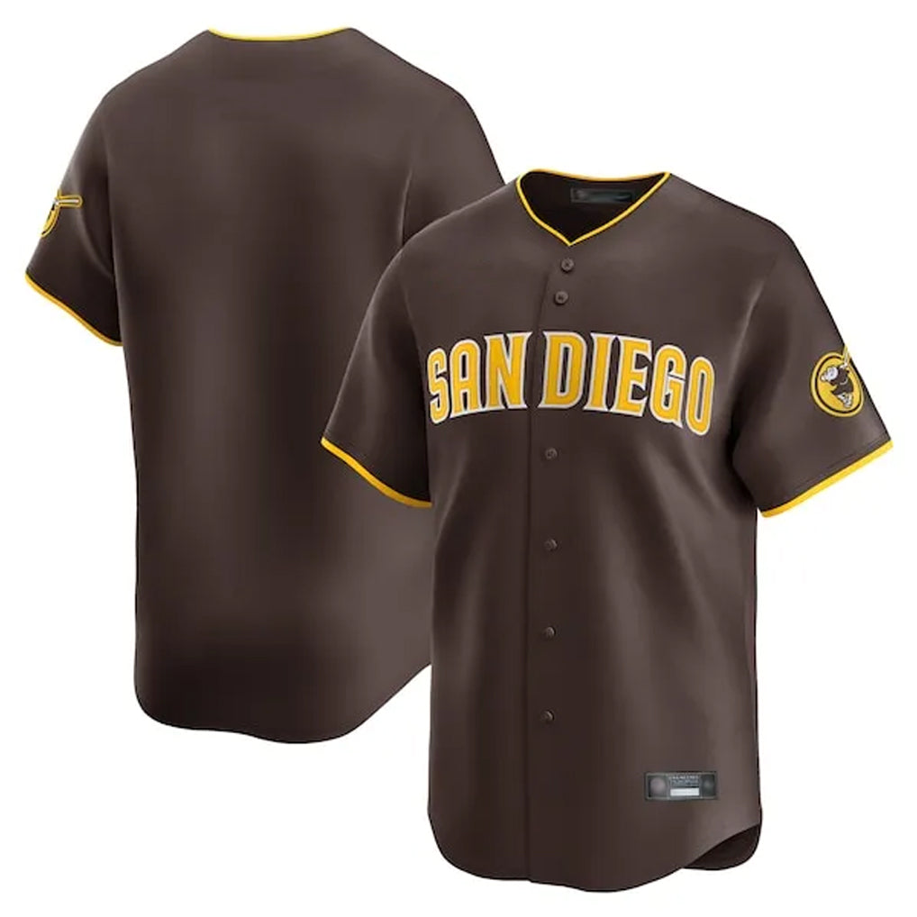 Ldoa S.Diego Padres Blank Player Brown Home Limited Stitched Jerseys