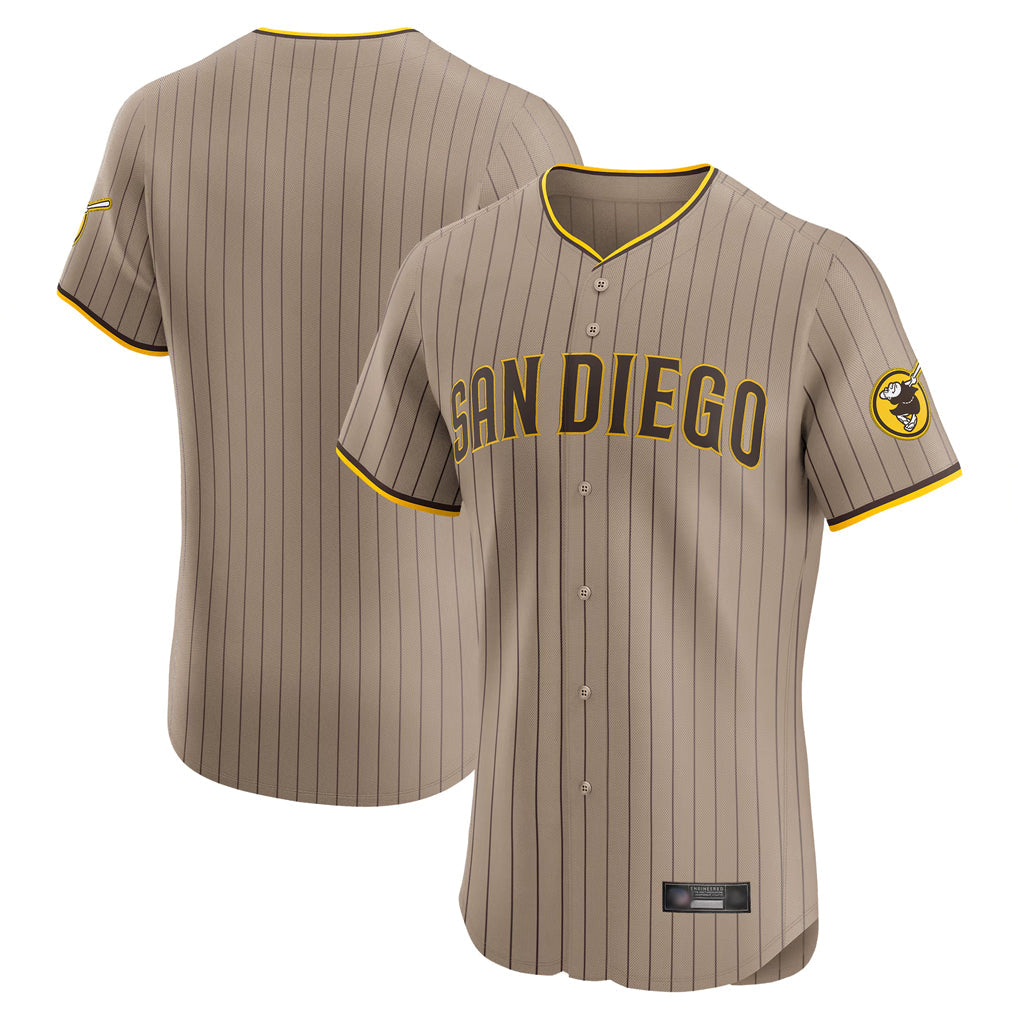 Ldoa S.Diego Padres Blank Player Khaki Home Limited Elite Stitched Jerseys