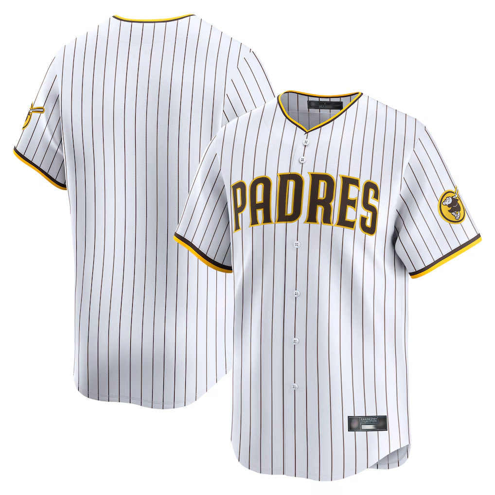 Ldoa S.Diego Padres Blank Player White Home Limited Stitched Jerseys