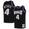 Ldoa S.Kings #4 Chris Webber Mitchell & Ness Black 2000-2001 Hardwood Classics Swingman Jerseys