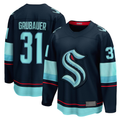 Tuec S.Kraken #31 Philipp Grubauer Navy Home Breakaway Player Jerseys