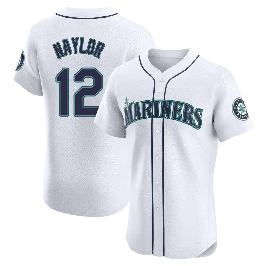 Ldoa S.Mariners #12 Josh Naylor Player White Home Limited Elite Stitched Jerseys