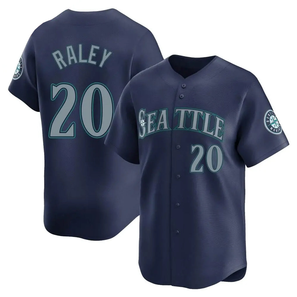 Ldoa S.Mariners #20 Luke Raley Player Navy Home Limited Stitched Jerseys