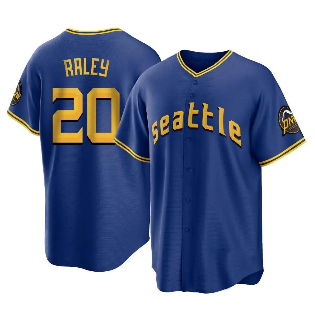 Ldoa S.Mariners #20 Luke Raley Player Royal City Connect Home Game Stitched Jerseys