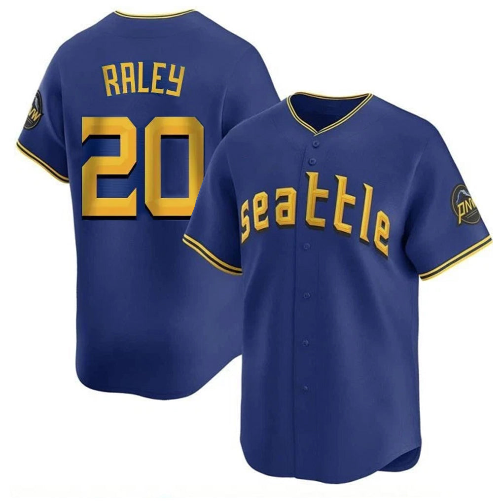 Ldoa S.Mariners #20 Luke Raley Player Royal City Connect Home Limited Stitched Jerseys