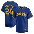 Ldoa S.Mariners #24 Ken Griffey Jr Player Royal City Connect Home Limited Stitched Jerseys