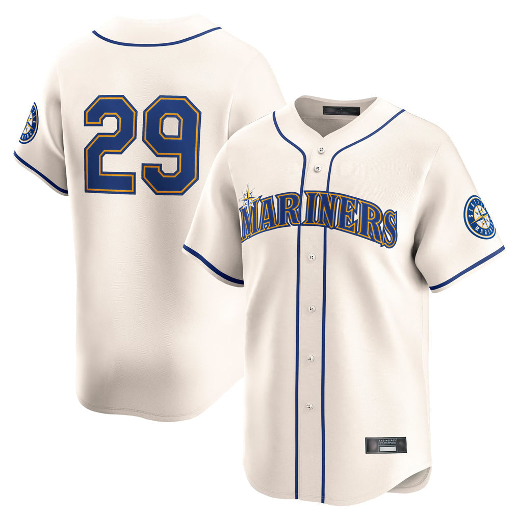 Ldoa S.Mariners #29 Cal Raleigh Player Cream Home Limited Stitched Jerseys
