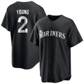 Ldoa S.Mariners #2 Cole Young Player Black Home Limited Stitched Jerseys