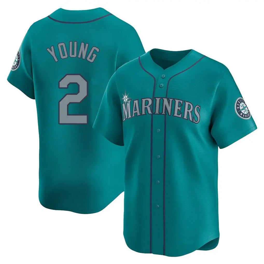 Ldoa S.Mariners #2 Cole Young Player Teal Home Limited Stitched Jerseys