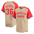 Ldoa S.Mariners #36 Logan Gilbert Player Cream American League All-Star Limited Game Stitched Jerseys