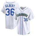 Ldoa S.Mariners #36 Logan Gilbert Player White Throwback Cooperstown Collection Limited Game Stitched Jerseys