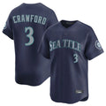 Ldoa S.Mariners #3 J.P. Crawford Player Navy Home Limited Stitched Jerseys