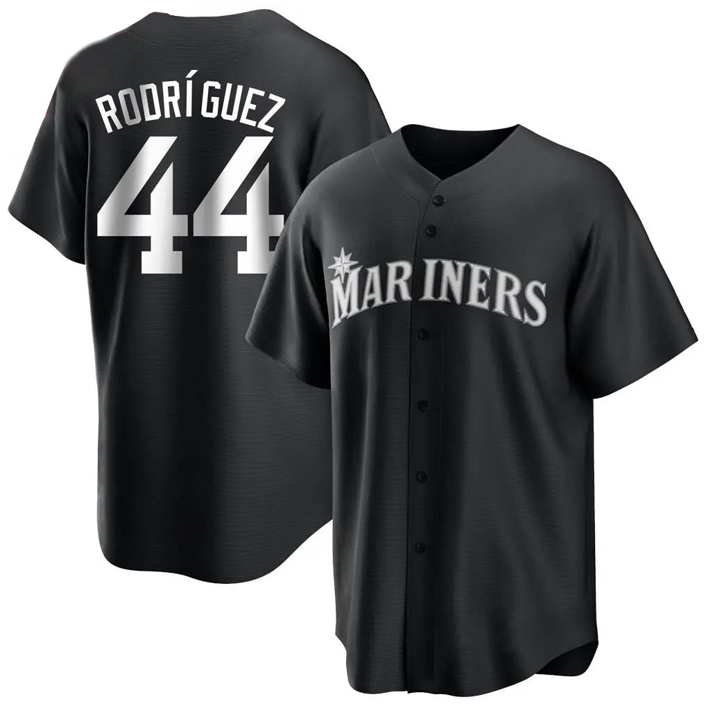 Ldoa S.Mariners #44 Julio Rodriguez Player Black Home Limited Stitched Jerseys