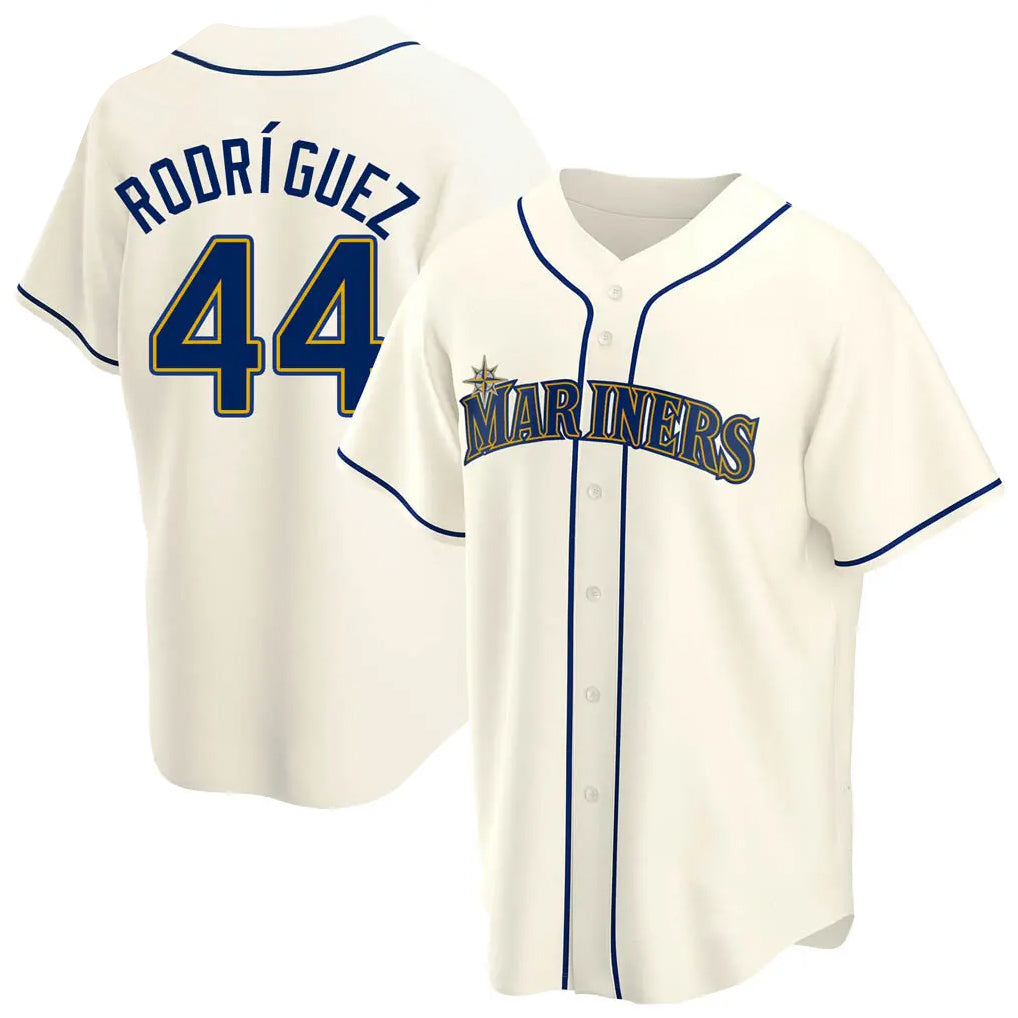 Ldoa S.Mariners #44 Julio Rodriguez Player Cream Home Game Stitched Jerseys