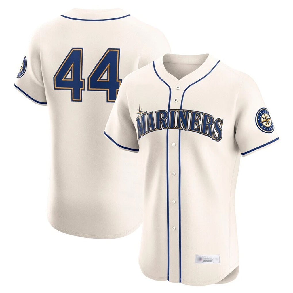 Ldoa S.Mariners #44 Julio Rodriguez Player Cream Home Limited Elite Stitched Jerseys