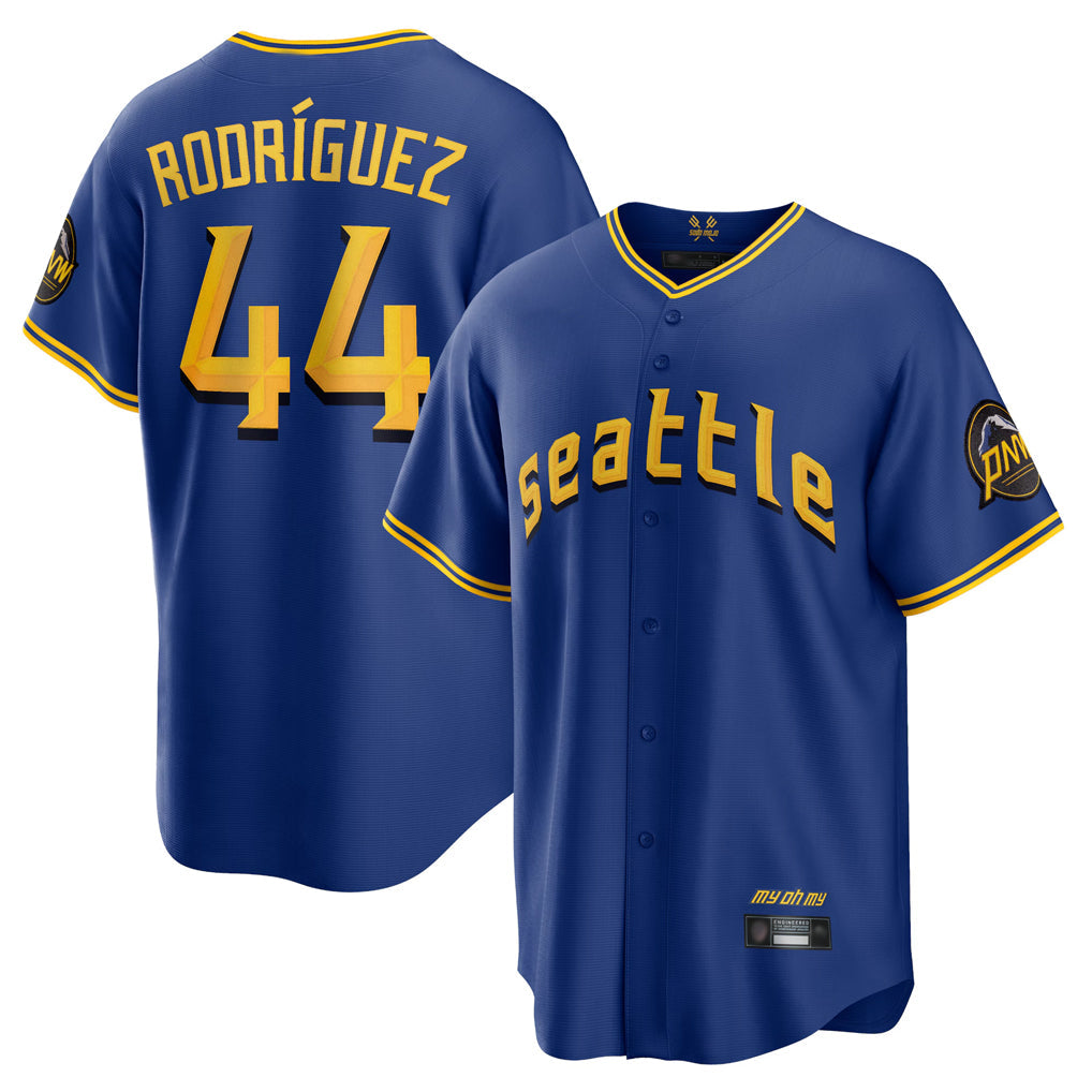 Ldoa S.Mariners #44 Julio Rodriguez Player Royal City Connect Home Game Stitched Jerseys