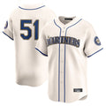 Ldoa S.Mariners #51 Ichiro Suzuki Player Cream Home Limited Stitched Jerseys