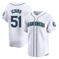 Ldoa S.Mariners #51 Ichiro Suzuki Player White Home Limited Stitched Jerseys