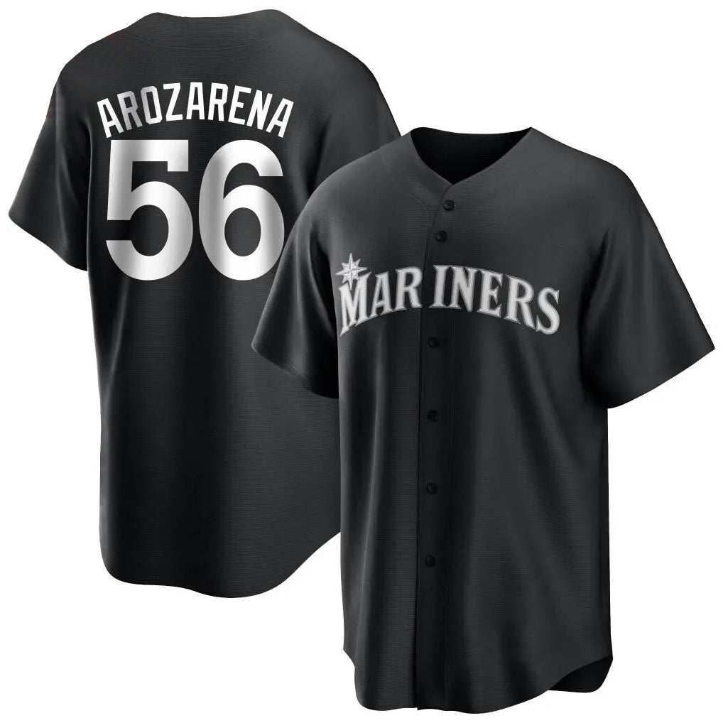 Ldoa S.Mariners #56 Randy Arozarena Player Black Home Limited Stitched Jerseys