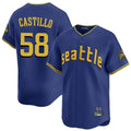 Ldoa S.Mariners #58 Luis Castillo Player Royal City Connect Home Limited Stitched Jerseys