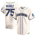 Ldoa S.Mariners #75 Andres Munoz Player Cream Home Limited Stitched Jerseys