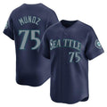 Ldoa S.Mariners #75 Andres Munoz Player Navy Home Limited Stitched Jerseys