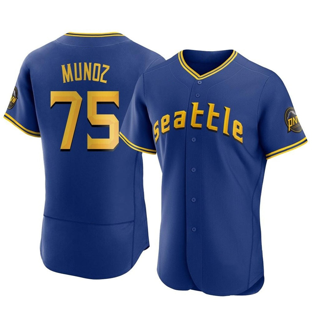 Ldoa S.Mariners #75 Andres Munoz Player Royal City Connect Home Limited Elite Stitched Jerseys