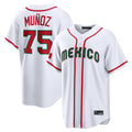 Ldoa S.Mariners #75 Andres Munoz Player White 2026 World Classic Home Limited Stitched Jerseys