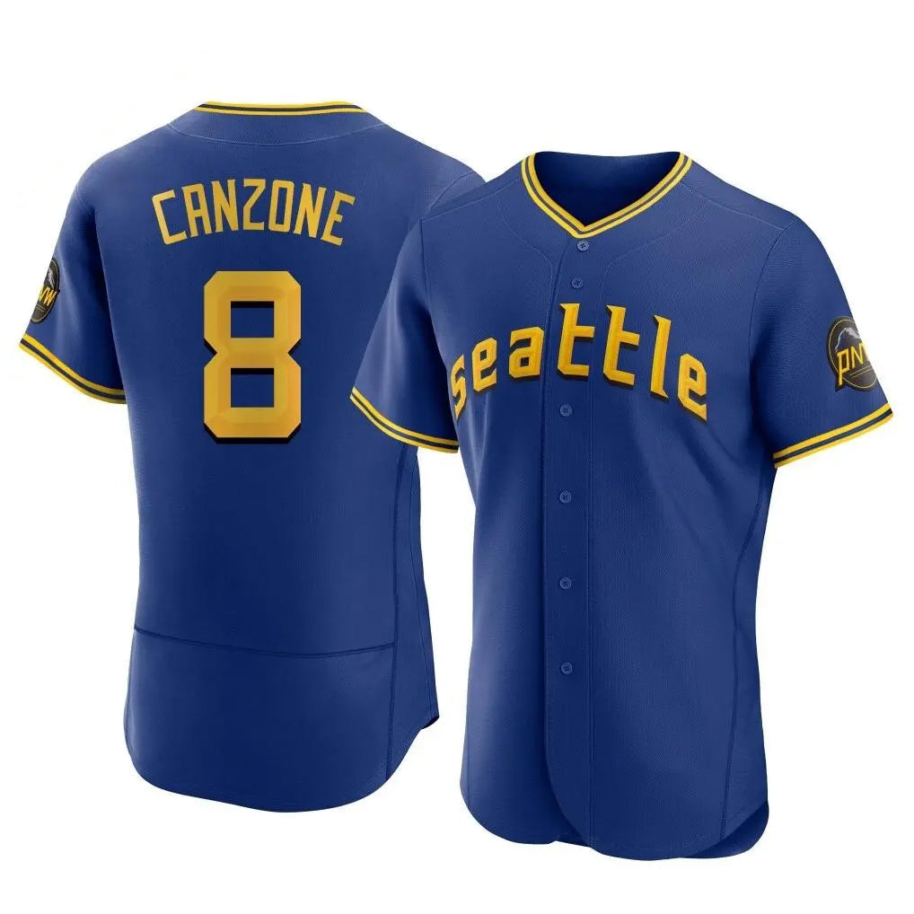 Ldoa S.Mariners #8 Dominic Canzone Player Royal City Connect Home Limited Elite Stitched Jerseys