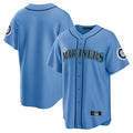 Ldoa S.Mariners Blank Player Light Blue Home Limited Stitched Jerseys