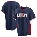 Ldoa S.Mariners Blank Player Navy USA 2026 World Classic Road Stitched Jerseys